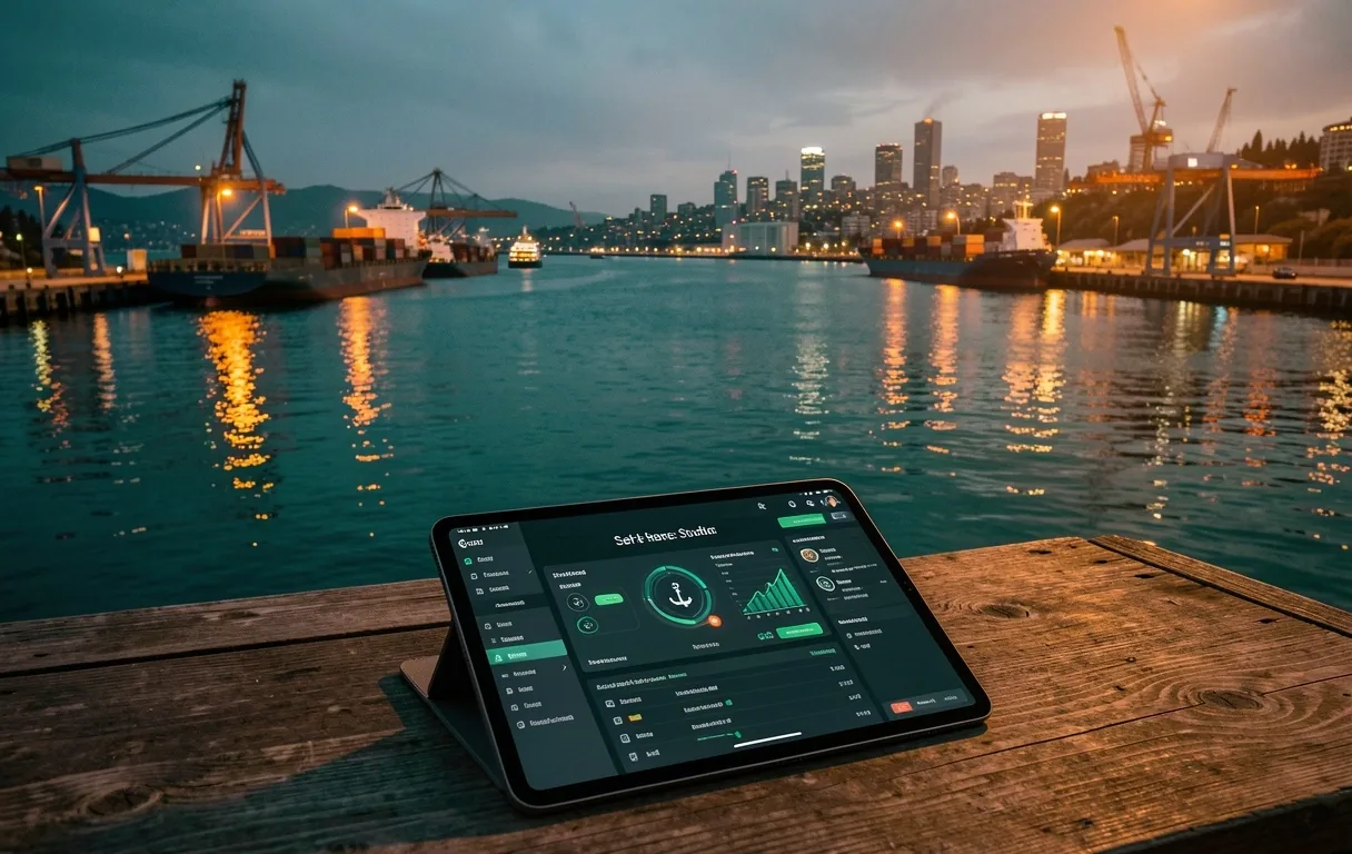 Vancouver Harbor at Dusk