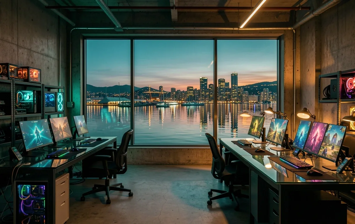 Vancouver Harbor at Dusk